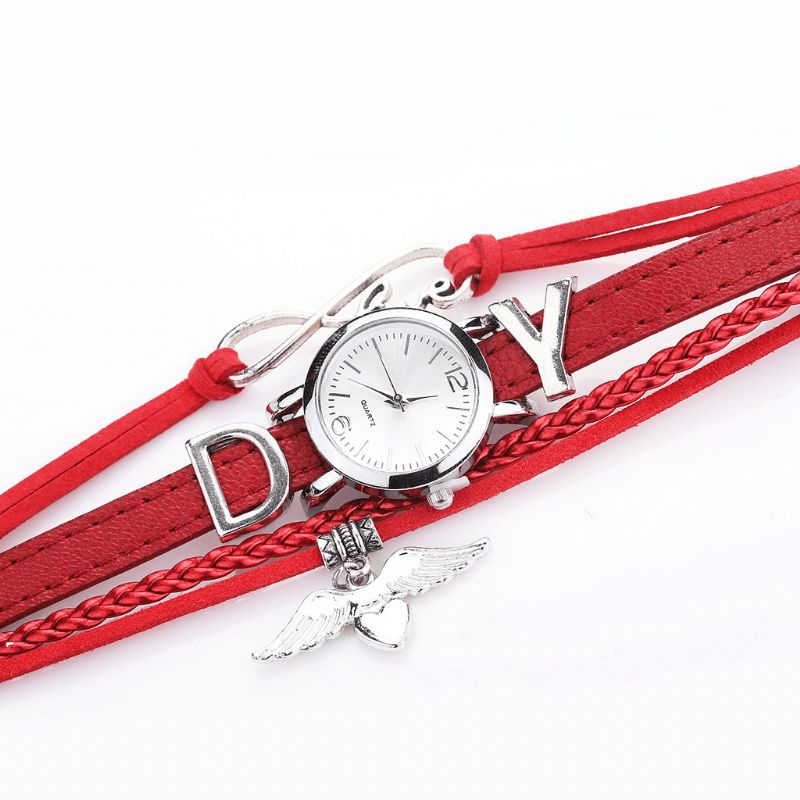 Duoya F1D262 Love Dress Dam Armband Watch Retro Style Kvartsur