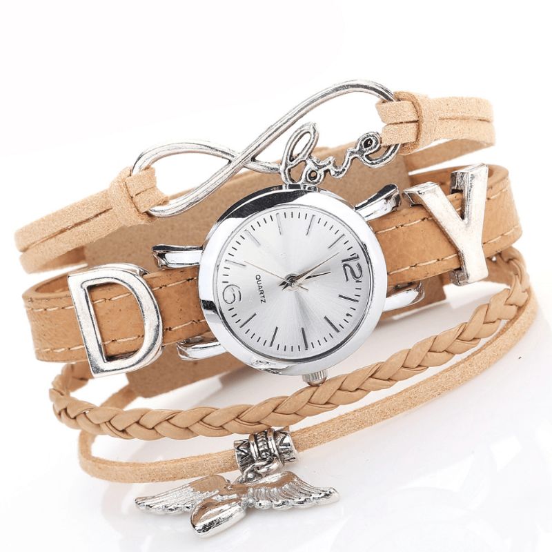 Duoya F1D262 Love Dress Dam Armband Watch Retro Style Kvartsur