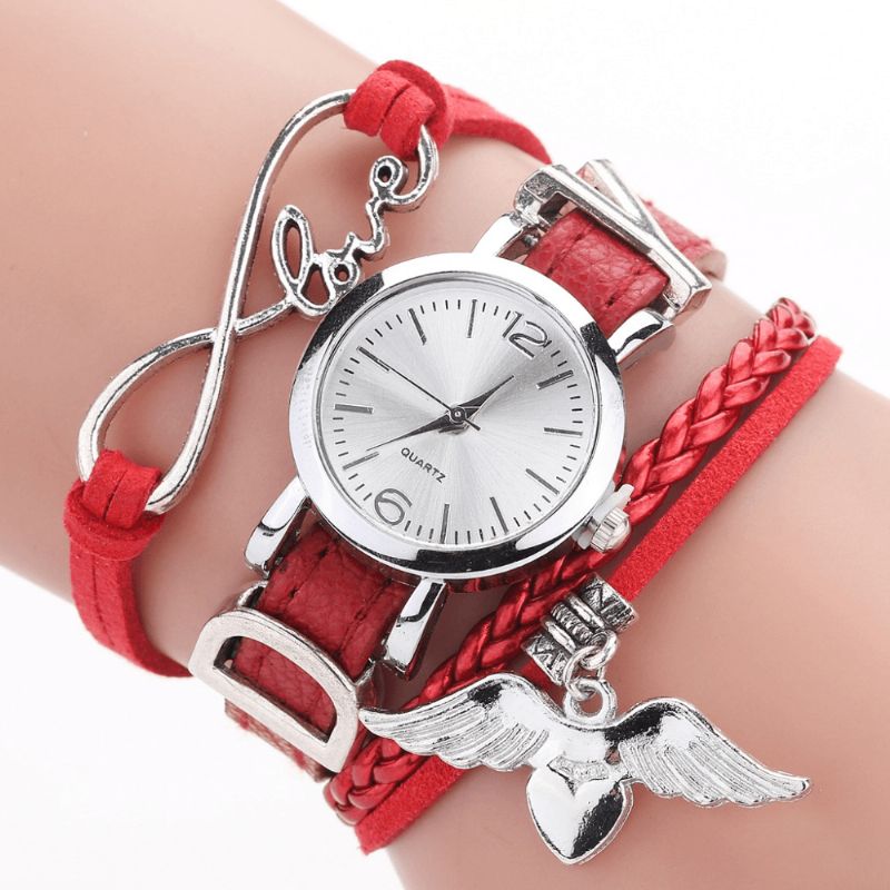 Duoya F1D262 Love Dress Dam Armband Watch Retro Style Kvartsur