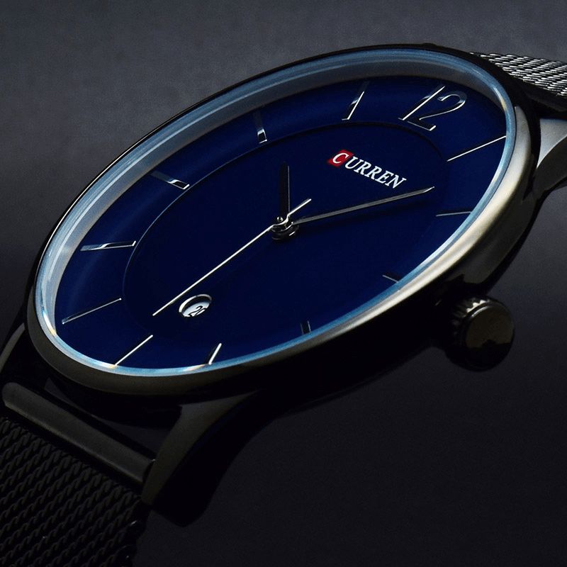 Herrklocka Ultra Tunn Enkel Lyx Manlig Quartz Armbandsur