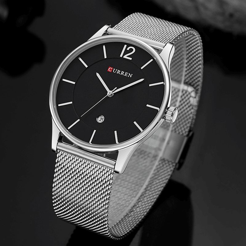 Herrklocka Ultra Tunn Enkel Lyx Manlig Quartz Armbandsur