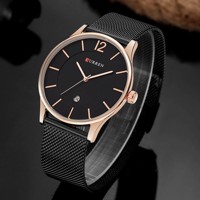 Herrklocka Ultra Tunn Enkel Lyx Manlig Quartz Armbandsur