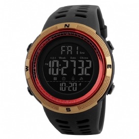 Honhx 62 Mode Märklocka Luminous Date Week Display Multi-Function Camouflage Sport Digital Watch