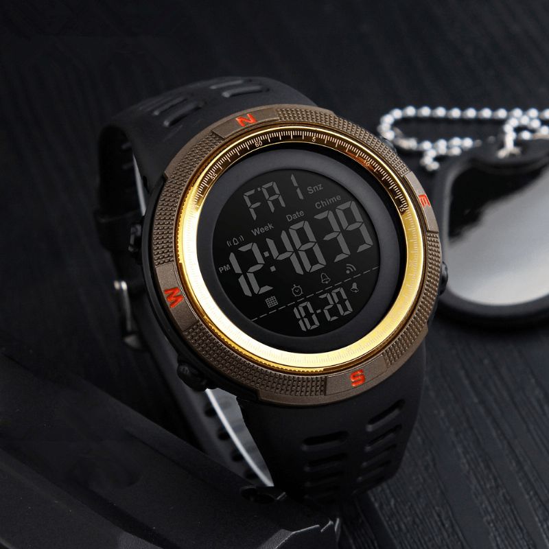 Honhx 62 Mode Märklocka Luminous Date Week Display Multi-Function Camouflage Sport Digital Watch