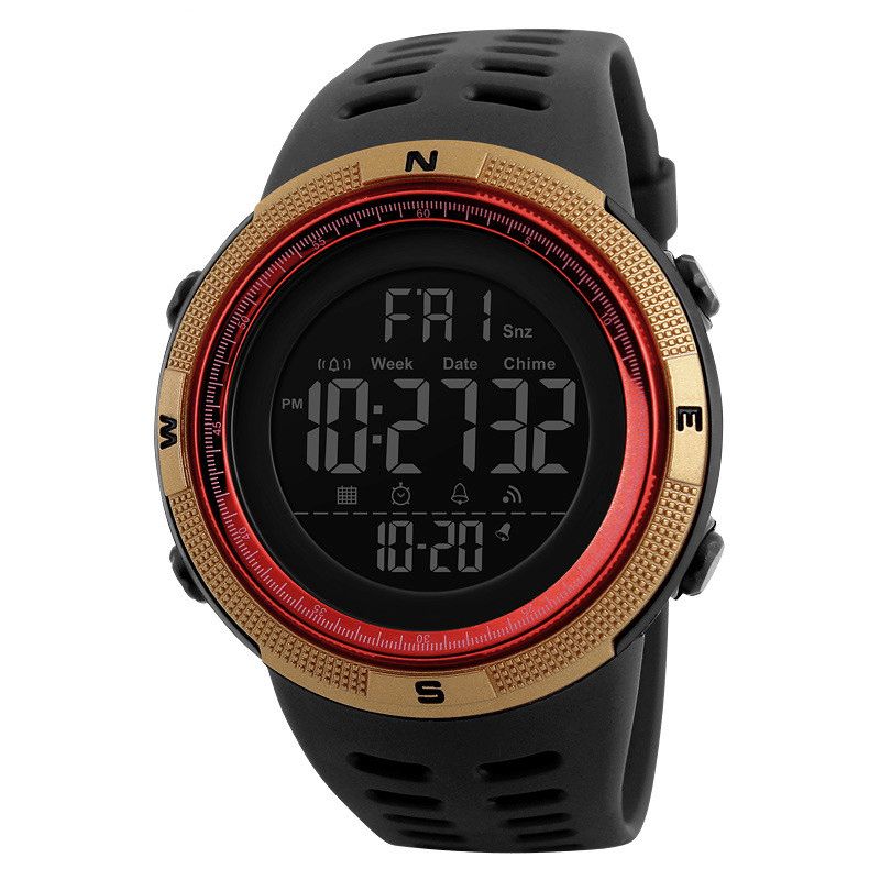 Honhx 62 Mode Märklocka Luminous Date Week Display Multi-Function Camouflage Sport Digital Watch