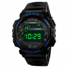 Honhx 62X-66F Mode Lysande Display Väckarklocka Sport Style Män Digital Watch