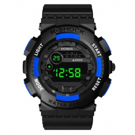 Honhx 82-66F Mode Sport Style Män Luminous Dsiplay Digital Watch