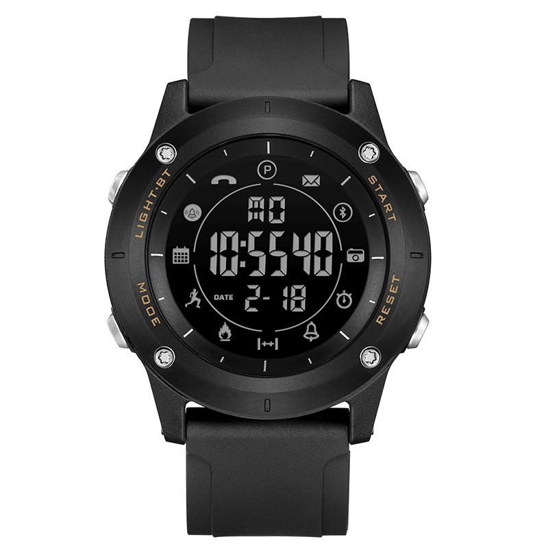 Läs R5011 Bt4.0 Stegräkning Meddelande Ring Påminnelse Väckarklocka Fjärrkamera Smart Digital Watch