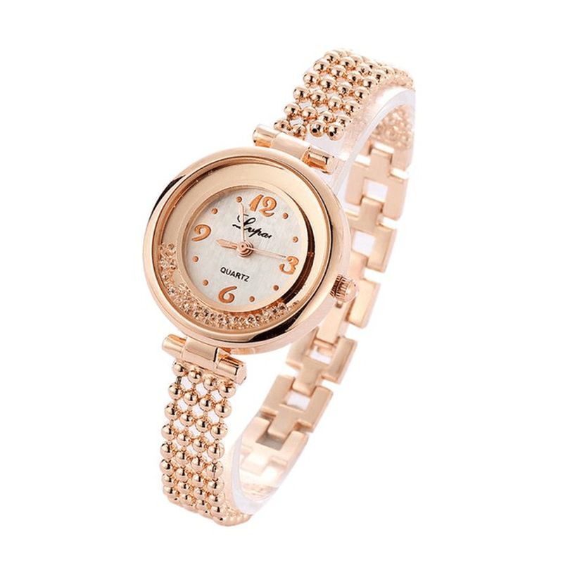 Lvpai P132 Elegant Design Glänsande Kvinnor Armband Watch Strass Kvartsur