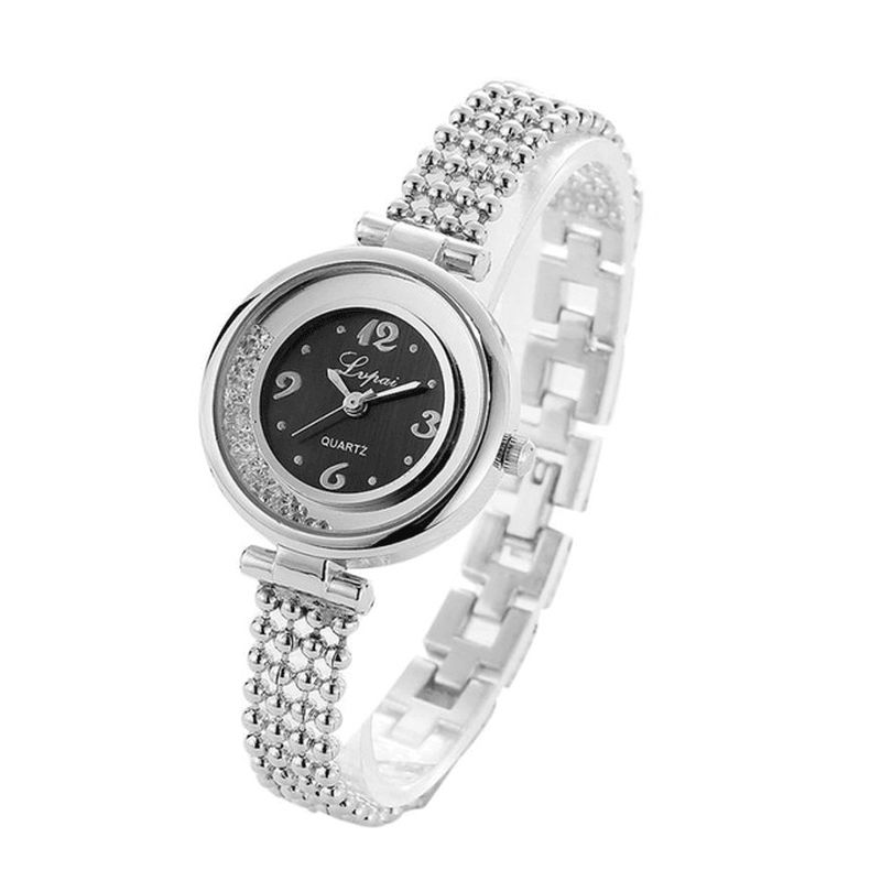 Lvpai P132 Elegant Design Glänsande Kvinnor Armband Watch Strass Kvartsur