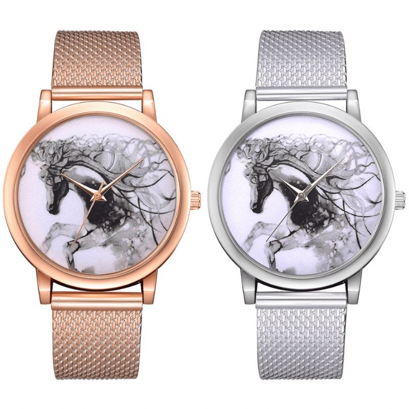 Lvpai P598 China Style Horse Dial Face Kvinnor Armbandsur Casual Style Kvartsur