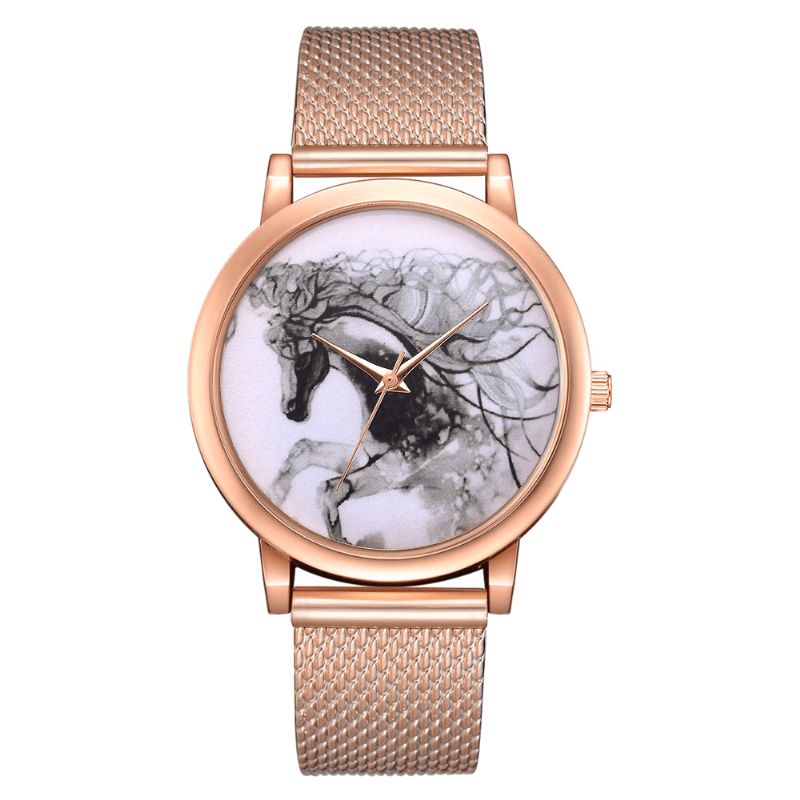 Lvpai P598 China Style Horse Dial Face Kvinnor Armbandsur Casual Style Kvartsur