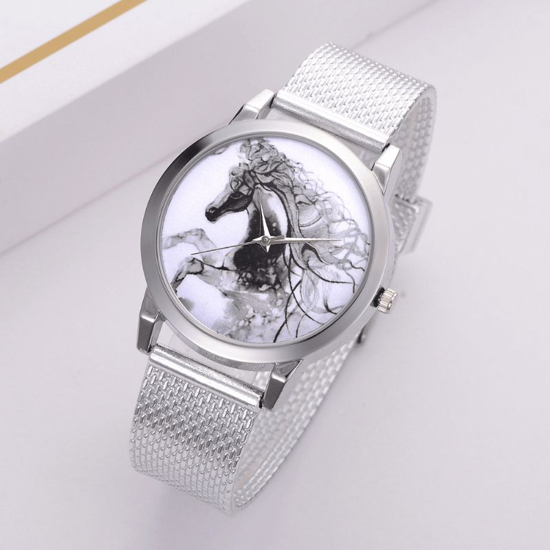 Lvpai P598 China Style Horse Dial Face Kvinnor Armbandsur Casual Style Kvartsur