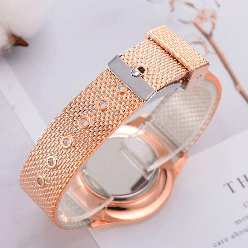 Lvpai P732 Rose Gold Elegant Design Kvinnor Armbandsur Modeabla Analog Kvartsur