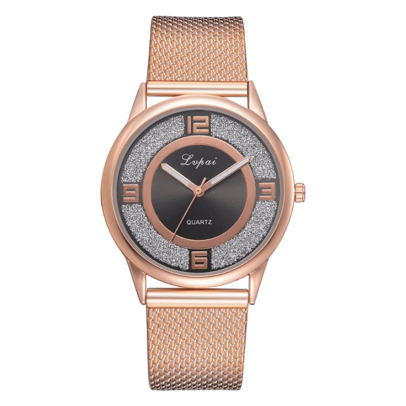 Lvpai P732 Rose Gold Elegant Design Kvinnor Armbandsur Modeabla Analog Kvartsur