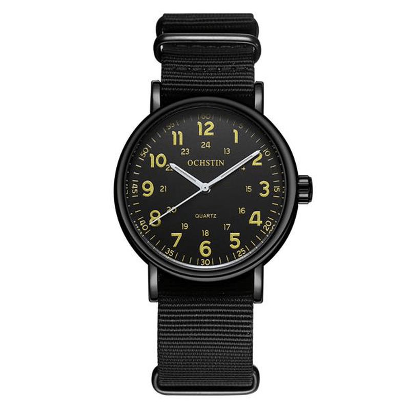 Ochstin 1249 Herr Kvartsur Casual Läderrem Business Watch