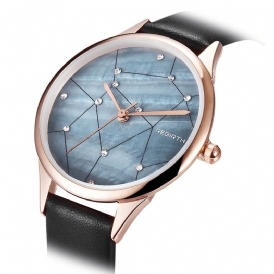 Rebirth Re086 Starry Sky Dam Armbandsur Rose Gold Case Kvartsur