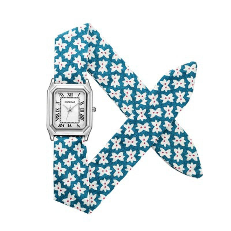 Retro Floral Armband Dam Armbandsur Gift Quartz Movement Watches