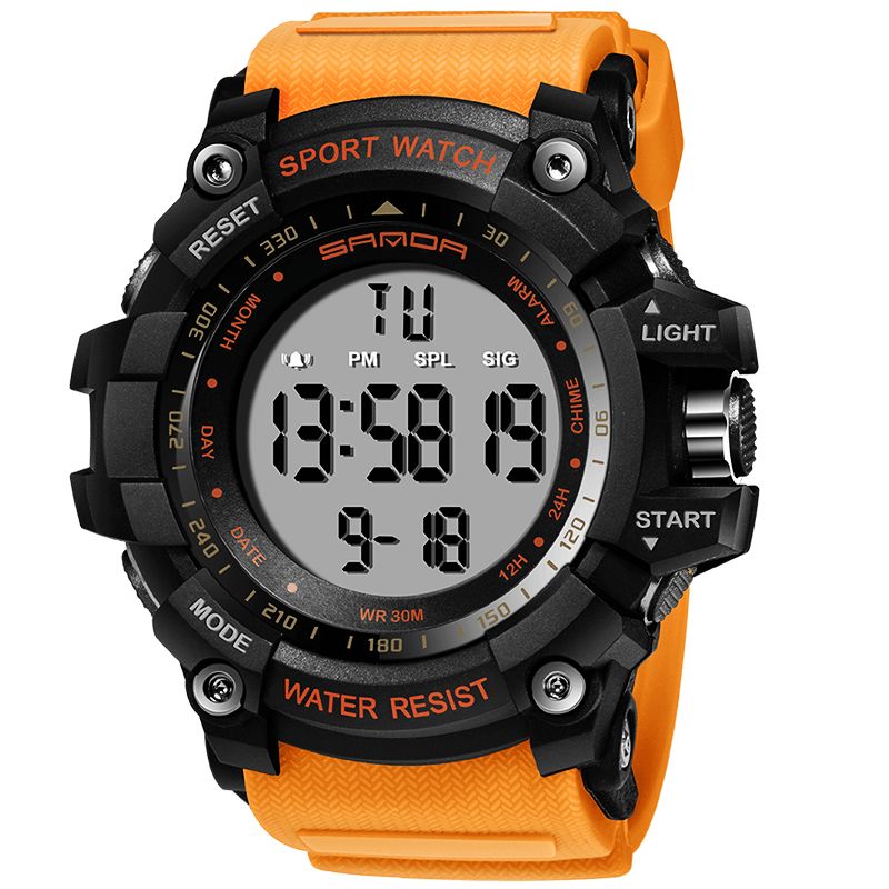 Sanda 359 Digital Watch Military Multifunction Stoptwatch Waterproof Student Herr Watch