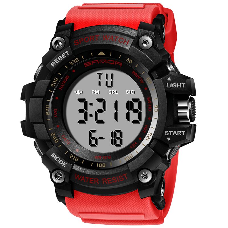 Sanda 359 Digital Watch Military Multifunction Stoptwatch Waterproof Student Herr Watch