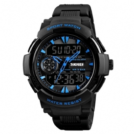 Skmei 1320 Dual Display Digital Watch Herr Kronograf Alarmklocka Mode Vattentät Sportklocka