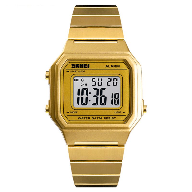 Skmei 1377 Luminous Week Display Vattentät Casual Style Digital Watch Herrarmbandsur