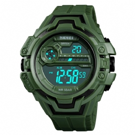 Skmei 1383 Modekalender Stoppur Luminous Display Digital Watch 50M Vattentät Sportklocka