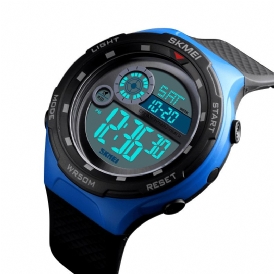 Skmei 1465 50M Vattentät Countdown Outdoor El Light Sports Herr Digital Watch