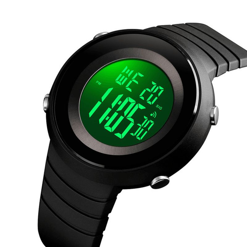 Skmei 1507 5Atm Vattentät Stoppur Alarm Digital Watch Outdoor Sports Herr Watch