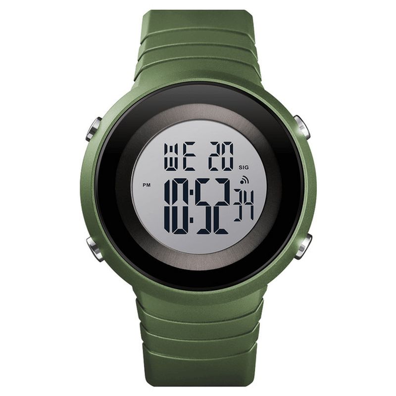 Skmei 1507 5Atm Vattentät Stoppur Alarm Digital Watch Outdoor Sports Herr Watch