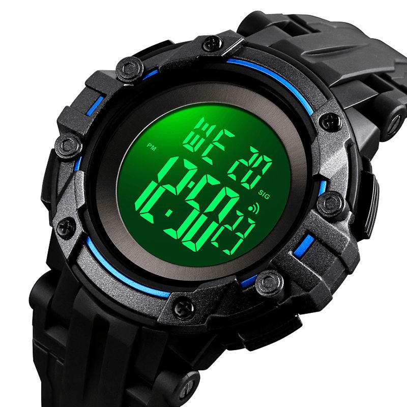 Skmei 1545 Alarm Chronograph Luminous 5Atm Military Style Sports Herr Watch Digital Watch