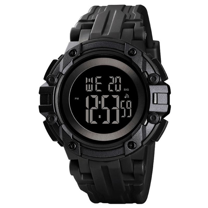 Skmei 1545 Alarm Chronograph Luminous 5Atm Military Style Sports Herr Watch Digital Watch