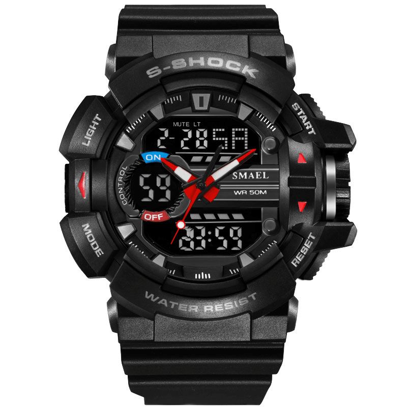 Smael 1436 Military Style Led Digital Watch Display Tid Datum Sport Armbandsur