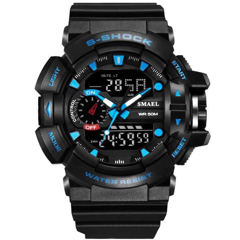 Smael 1436 Military Style Led Digital Watch Display Tid Datum Sport Armbandsur