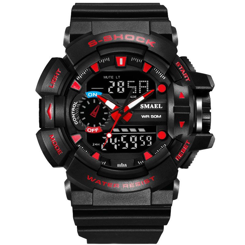 Smael 1436 Military Style Led Digital Watch Display Tid Datum Sport Armbandsur