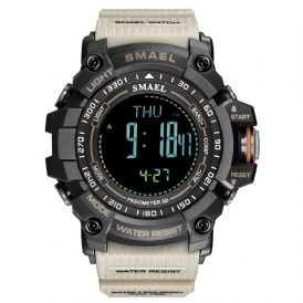 Smael 8020 Sport Herrklocka Luminous Date Week Display Kompass Väckarklocka Digital Watch Outdoor