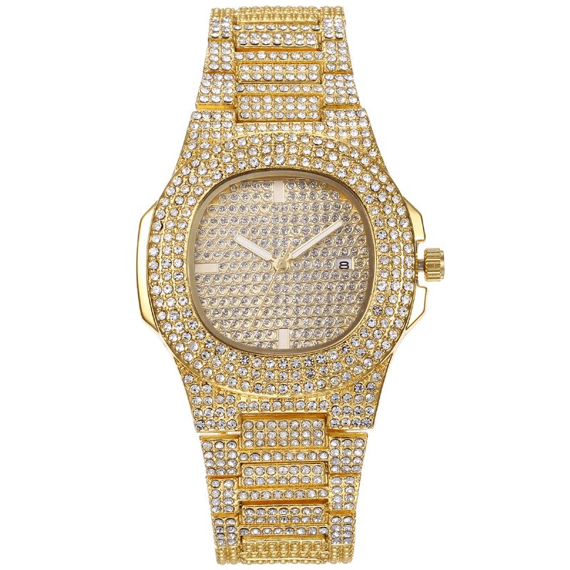 Xsvo Luxury Mode Full Rhinestone Diamond Armbandsur Unisex Kvartsur