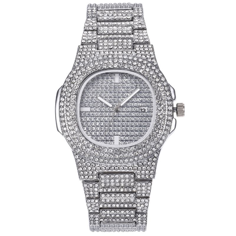 Xsvo Luxury Mode Full Rhinestone Diamond Armbandsur Unisex Kvartsur