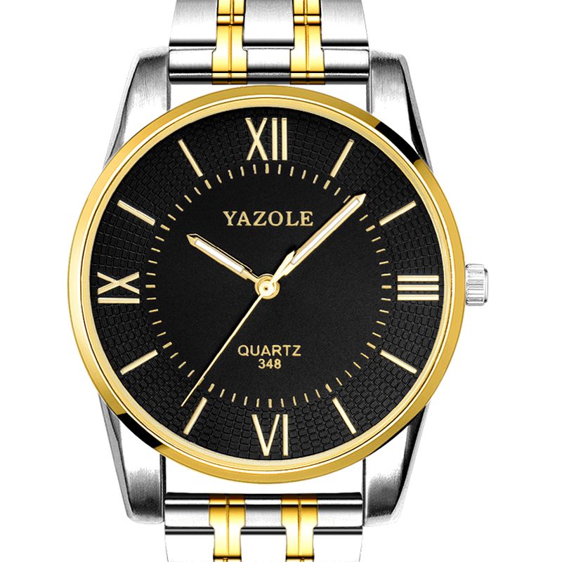 Yazole 348 Full Steel Herr Mode Business Style Liminous Display Kvartsur