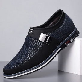 Män Andas Halkfri Bekväm Mjuk Botten Slip On Casual Business Loafers Skor