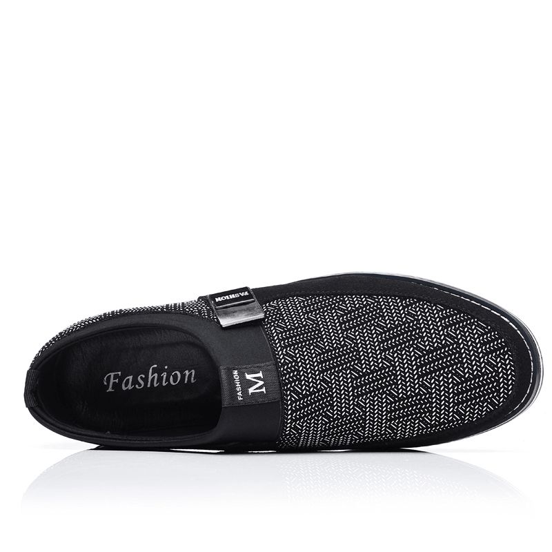 Män Andas Halkfri Bekväm Mjuk Botten Slip On Casual Business Loafers Skor