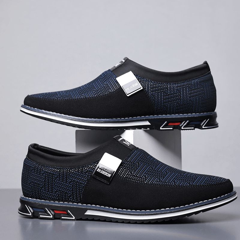 Män Andas Halkfri Bekväm Mjuk Botten Slip On Casual Business Loafers Skor