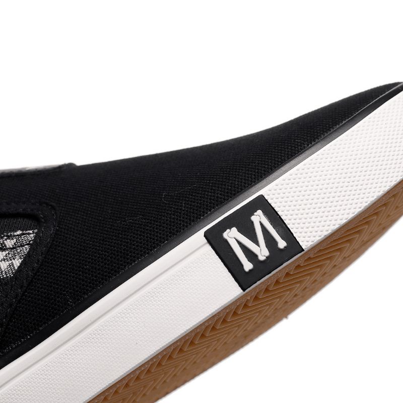 Män Canvas Andas Slip On Halkfria Mjuka Casual Court Skor