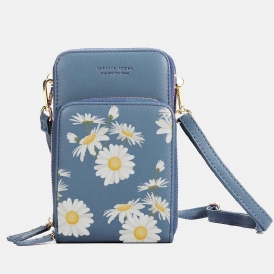 Dam Daisy Clutch Väska Kort Väska Telefonväska Crossbody Väska