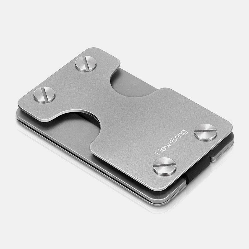 Män Edc Rfid Multifunktionsverktyg I Aluminium I Ett Stycke Nyckelring Kortfodral Plånbok Money Clip