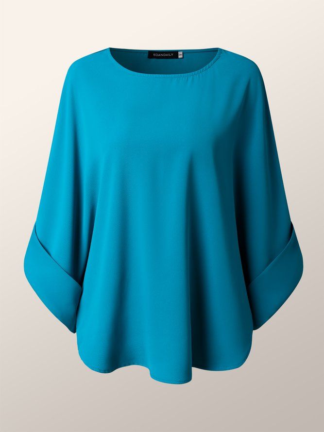 Lossa Elegant Crew Neck Kortärmad Topp