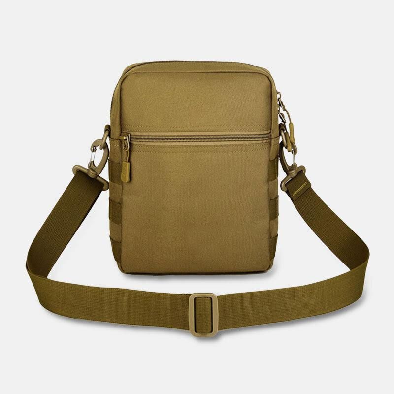 Män Camo Mönster Multifunktion Stor Kapacitet Utomhus Resor Taktisk Väska Crossbody Bag Axelväska Fyrkantig Väska