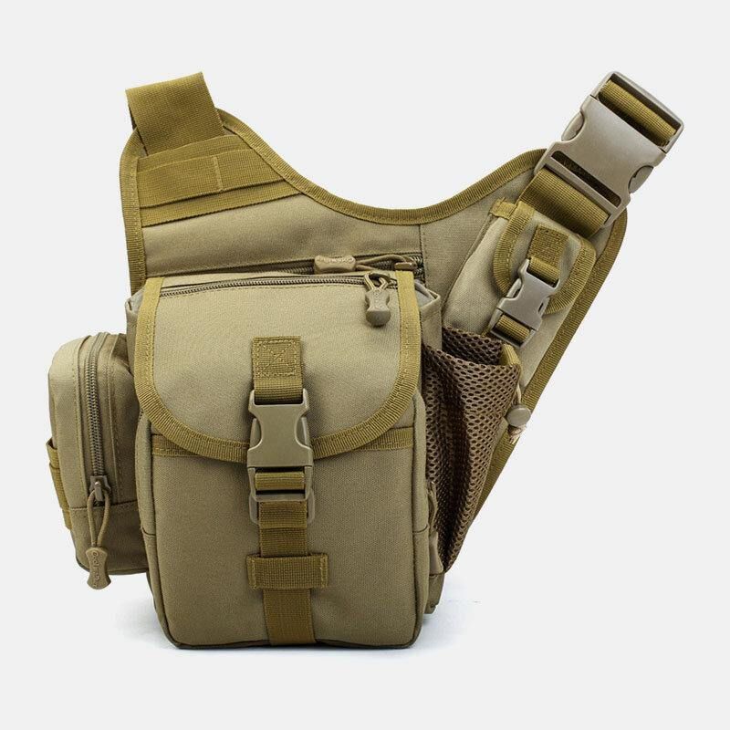 Män Oxford Outdoor Riding Sport Camo Vattentät Crossbody-Väska Med Stor Kapacitet Midjeväska Sadelväska