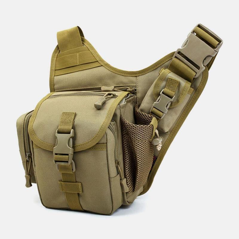 Män Oxford Outdoor Riding Sport Camo Vattentät Crossbody-Väska Med Stor Kapacitet Midjeväska Sadelväska