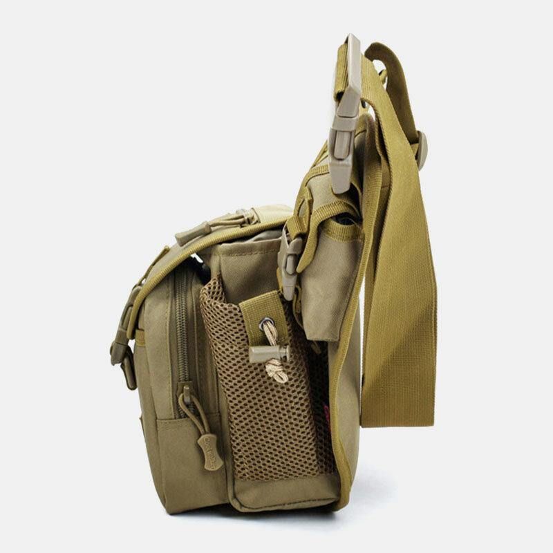 Män Oxford Outdoor Riding Sport Camo Vattentät Crossbody-Väska Med Stor Kapacitet Midjeväska Sadelväska